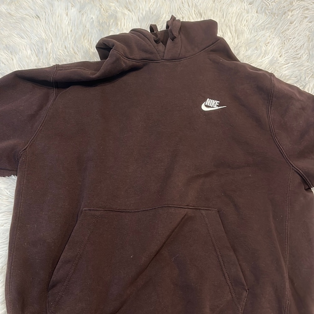 Women’s Brown Nike logo hoodie